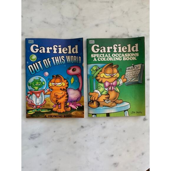 Scholastic | Other | Vintage 98s Garfield Coloring Books | Poshmark